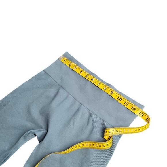 SET Active Sculpt Flex Leggings, Blue, Ribbed Details, Athletic, Size Medium - Picture 3 of 8